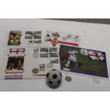 A selection of collectable football related First Day Cover coins