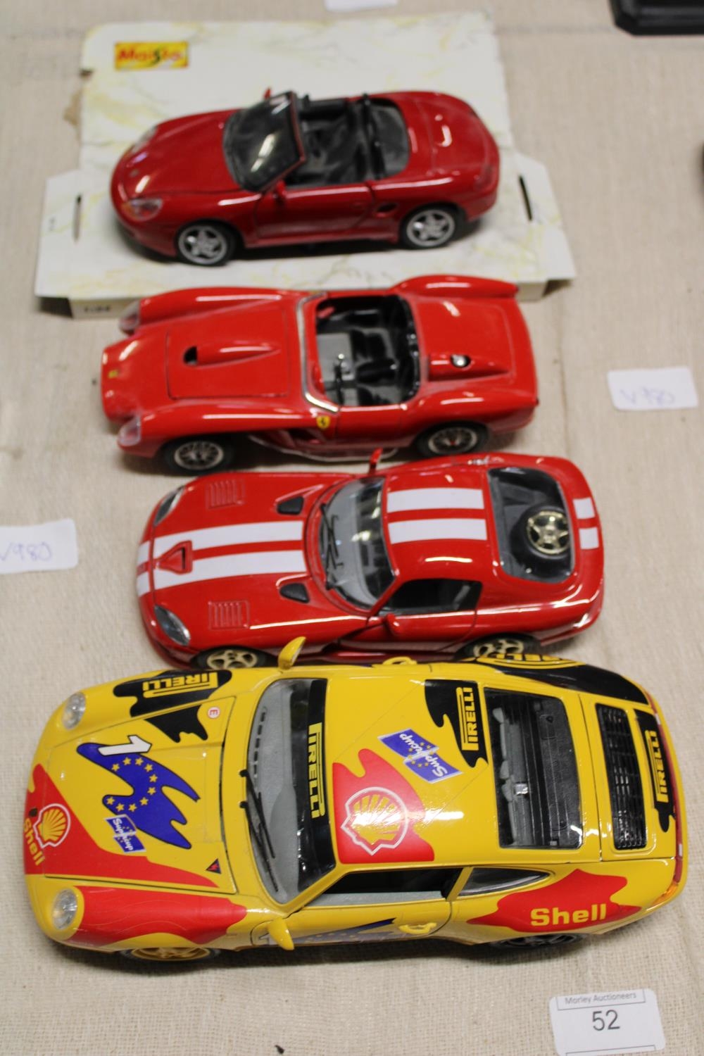 Four assorted die-cast models