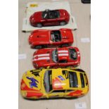 Four assorted die-cast models