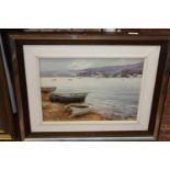 A framed watercolour by Ayneto, shipping unavailable