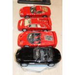 Four assorted die-cast models