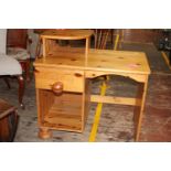 A childs pine desk. collection only