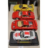 Four assorted die-cast models
