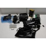 A job lot of assorted electricals including Satnav, Cameras etc