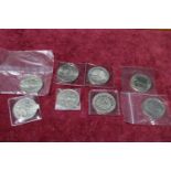 Eight collectable £5 coins