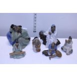 A job lot of Chinese ceramic Mud Men figures