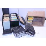 A large job lot of vintage 8-track cassette tapes