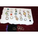 A job lot of assorted dress rings