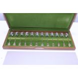 A boxed set of hallmarked presentation spoons with gold plated finials for the Royal Horticultural