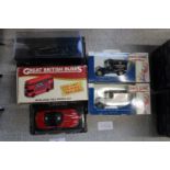 Five boxed die-cast models