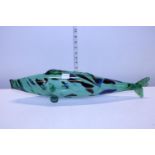 A vintage glass fish