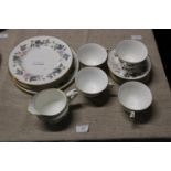 A Royal Worcester fine bone china tea set (June Garland)