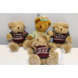 A selection of assorted new teddy bears