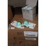 Two boxes of new EOS lip balms