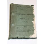 A Royal Air Force Technical notes manual a/f