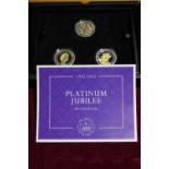 A Westminster Platinum Jubilee limited edition silver proof £5 coin set issue 435/995