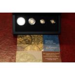 A Hattons of London 2021 George and the Dragon 200th anniversary gold sovereign prestige set.