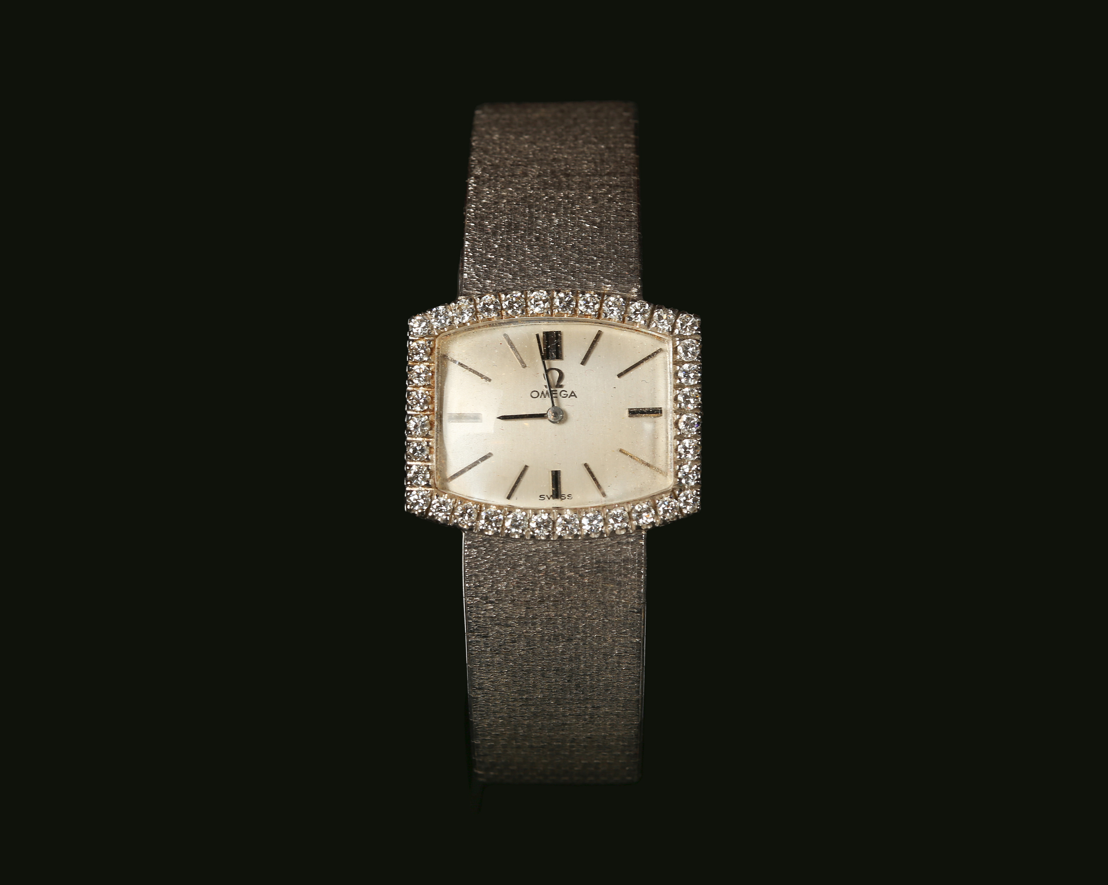 Goldene Omega-Damenarmbanduhr,