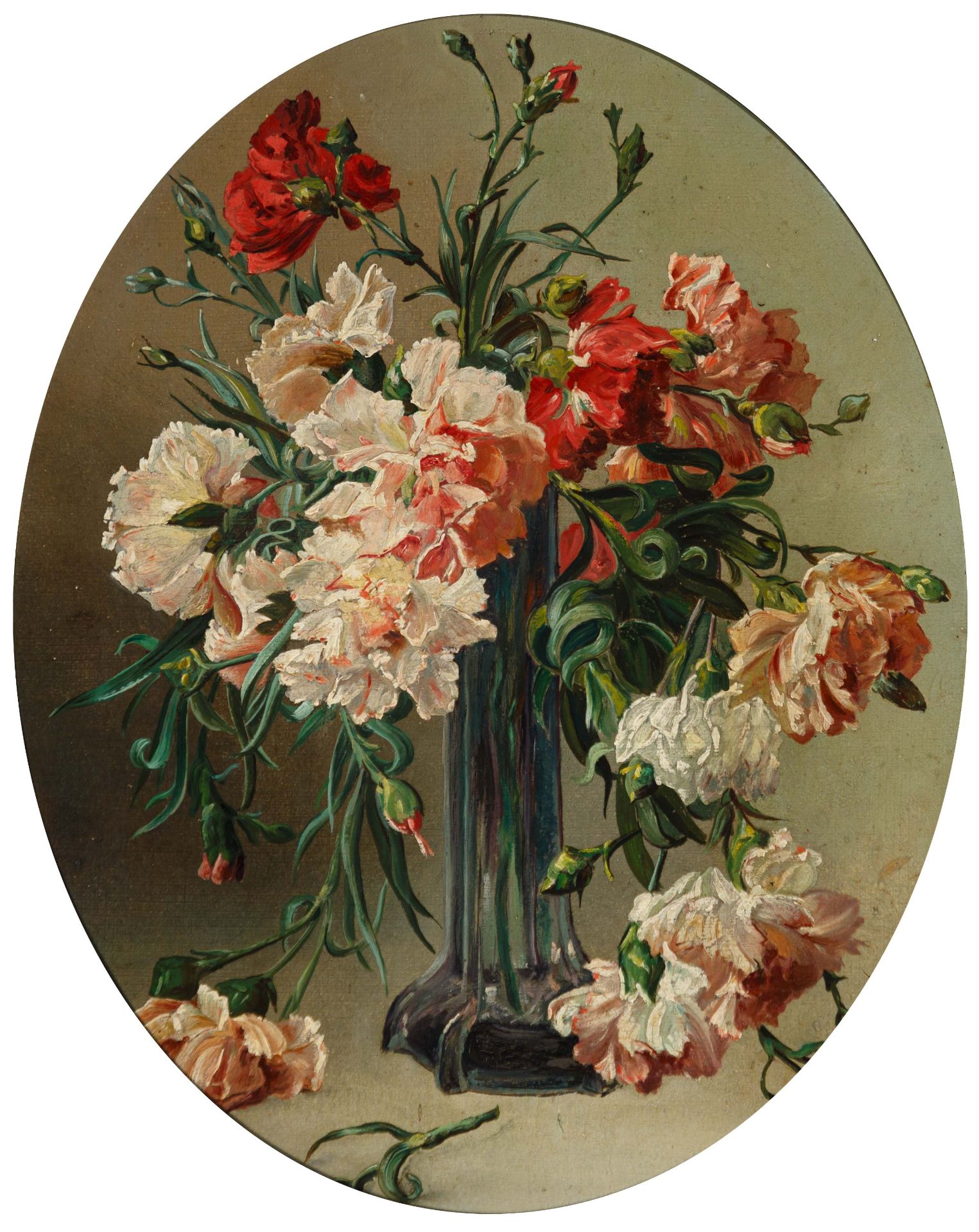Blumenmaler um 1910.