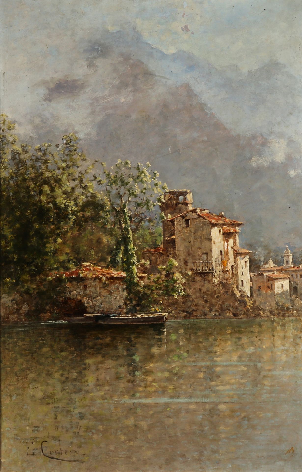 Eduardo Cortese. 1856 Neapel - 1918 Buenos Aires. Umberto I. erwarb eines seiner Werke, was ihn berü