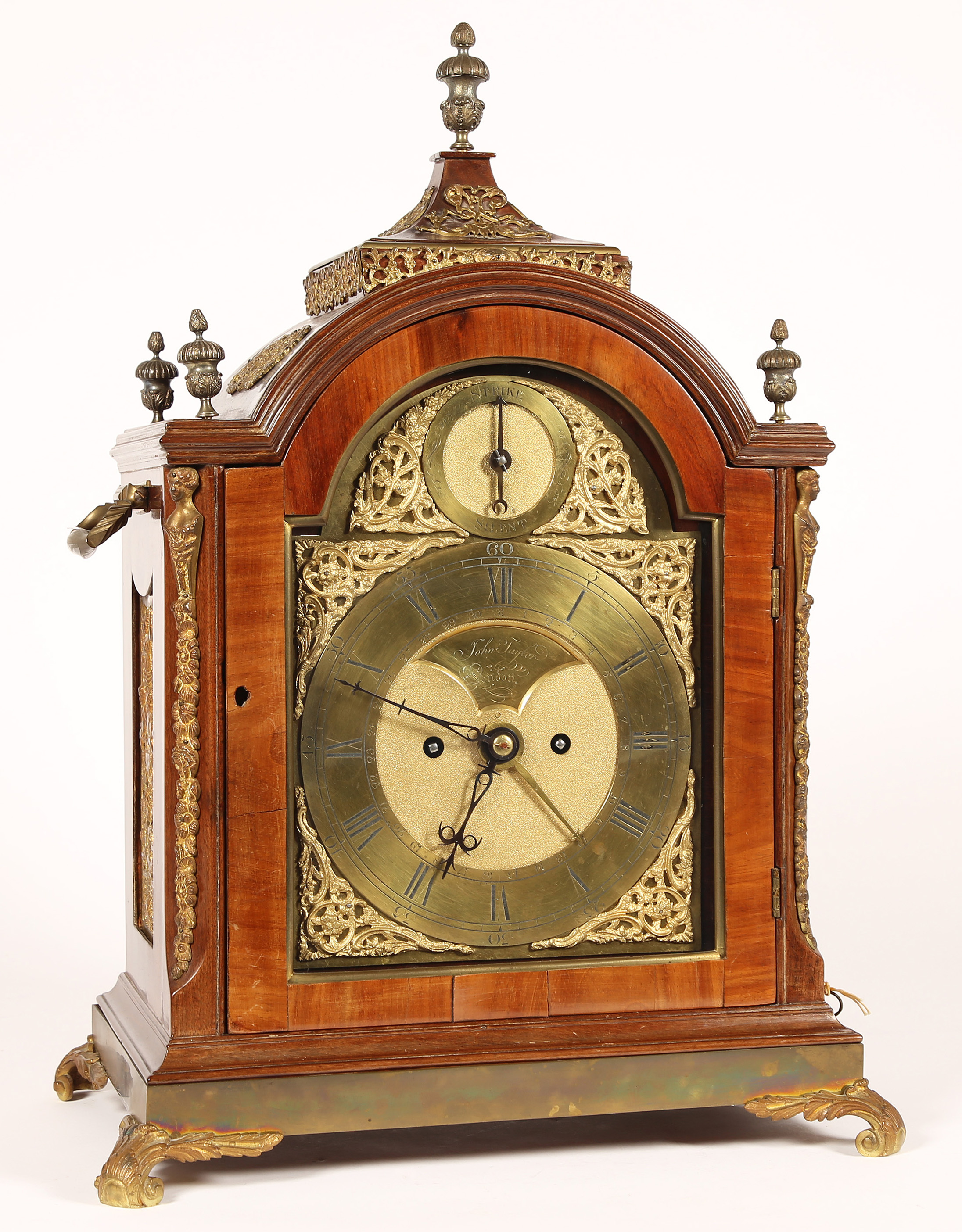 Feine Stockuhr, sog. Bracket Clock.