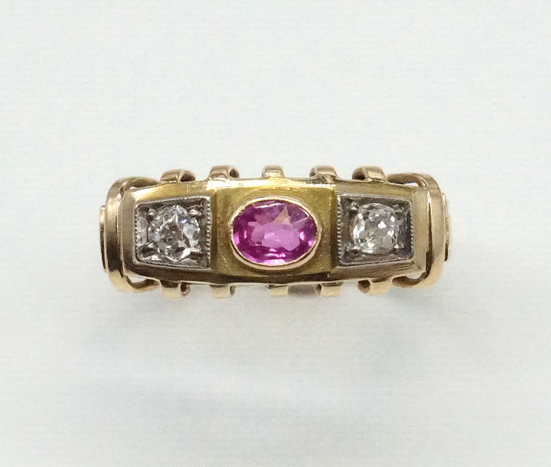 Rubin-/Diamantring. - Image 2 of 2