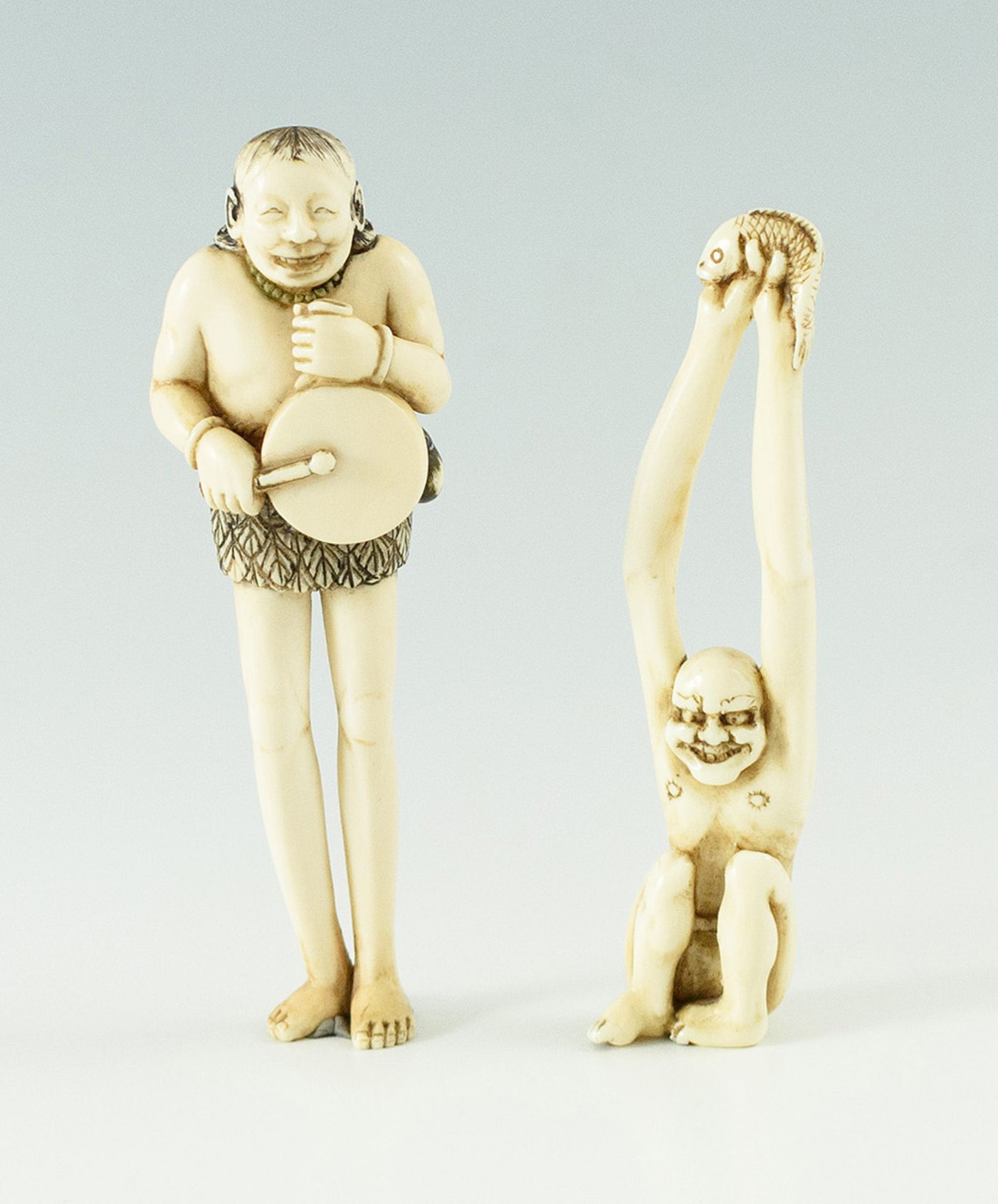 Paar Netsuke: