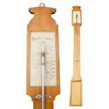 Biedermeier-Wandbarometer.