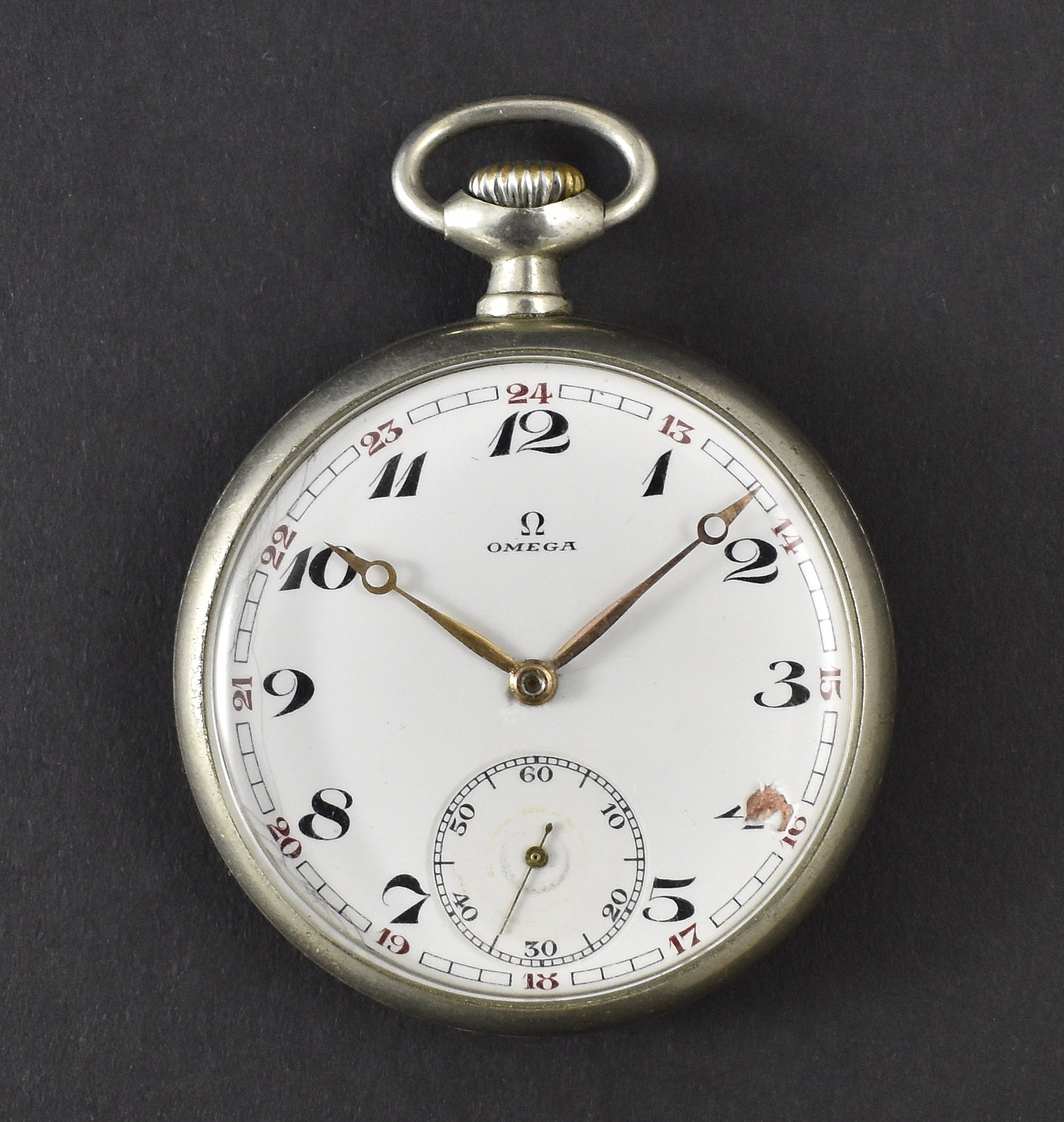 Omega-Taschenuhr.