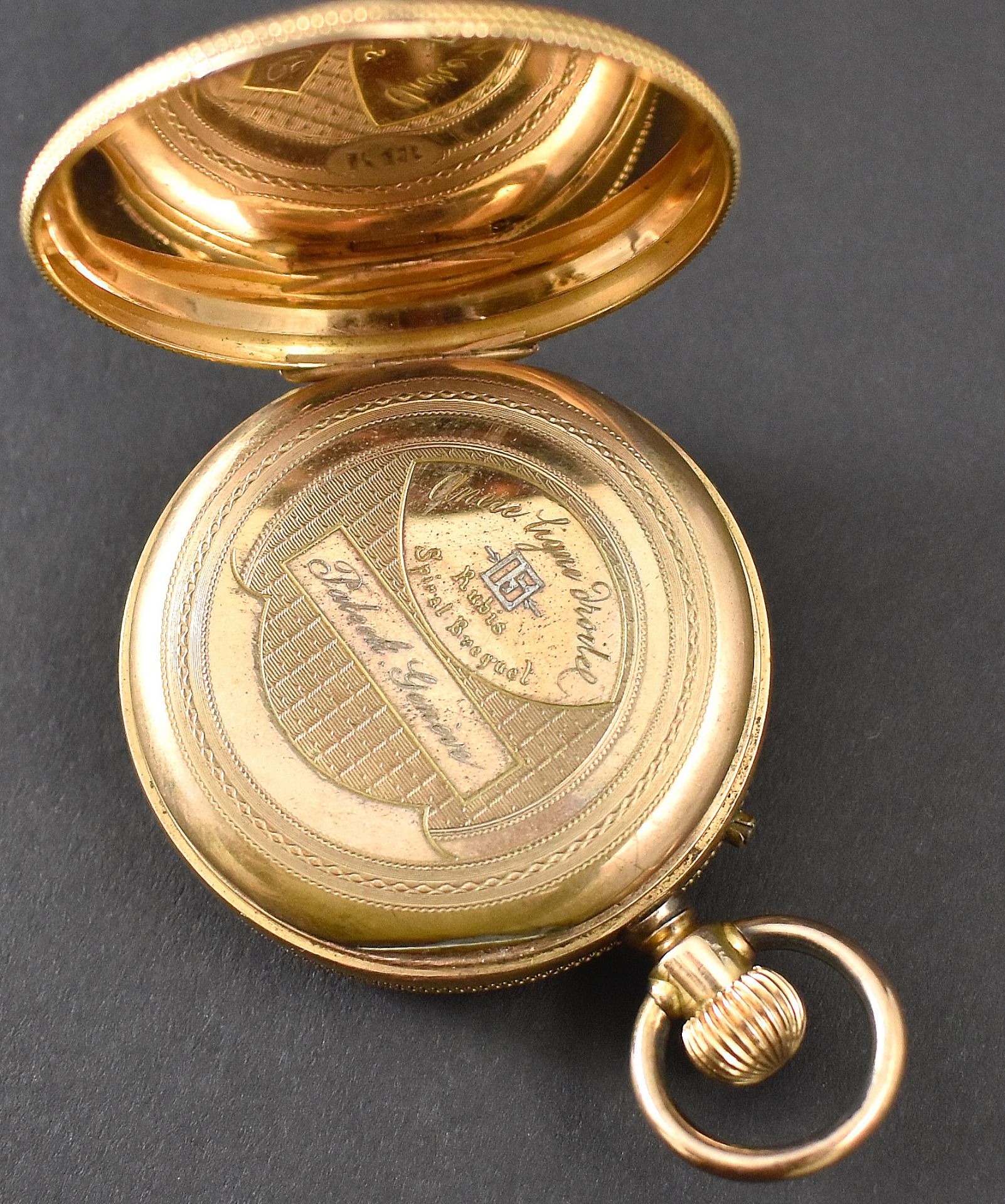 Goldene Patek-Taschenuhr. - Bild 8 aus 11