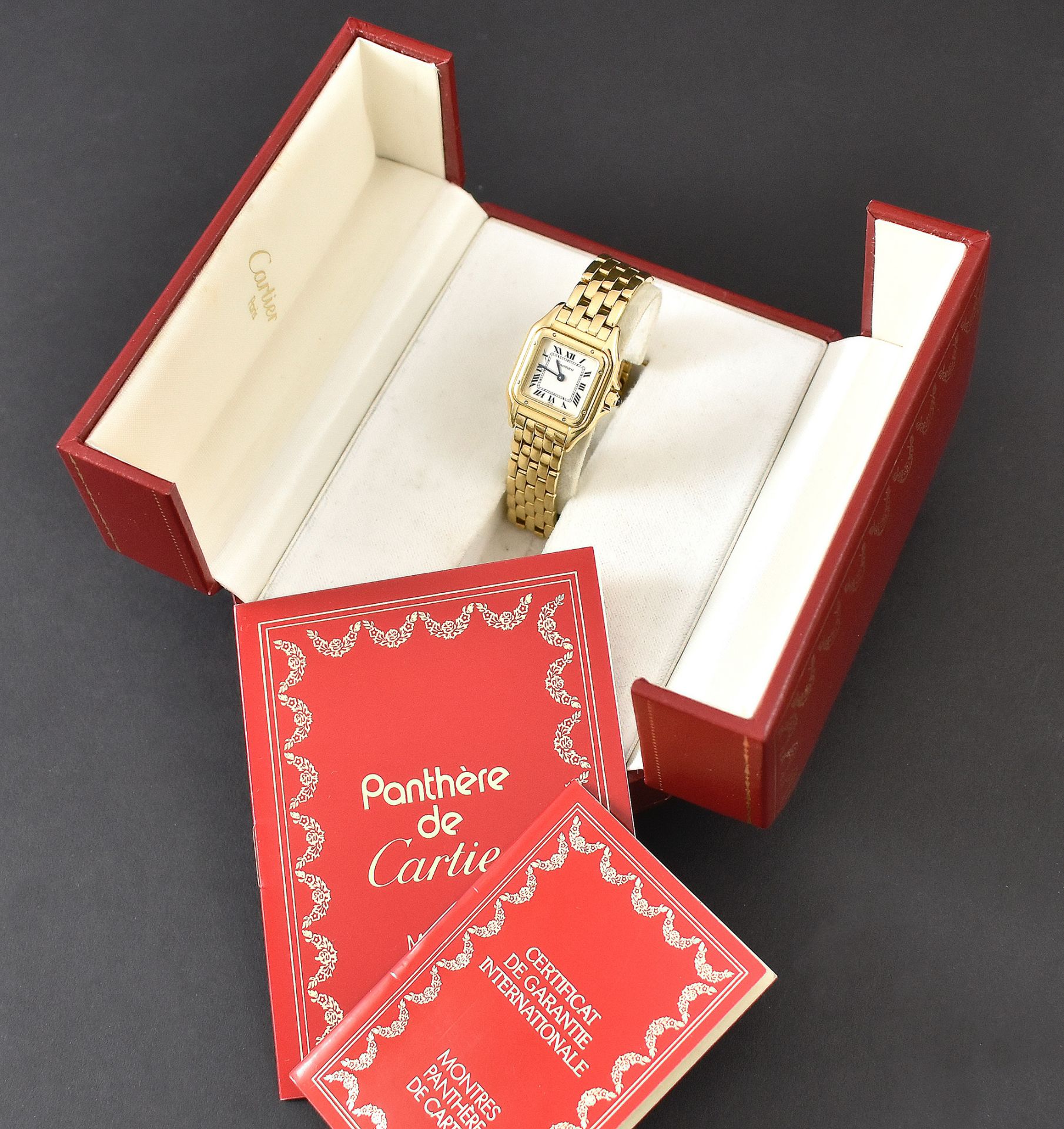 Sehr feine goldene Cartier-Damenarmbanduhr, - Image 2 of 5