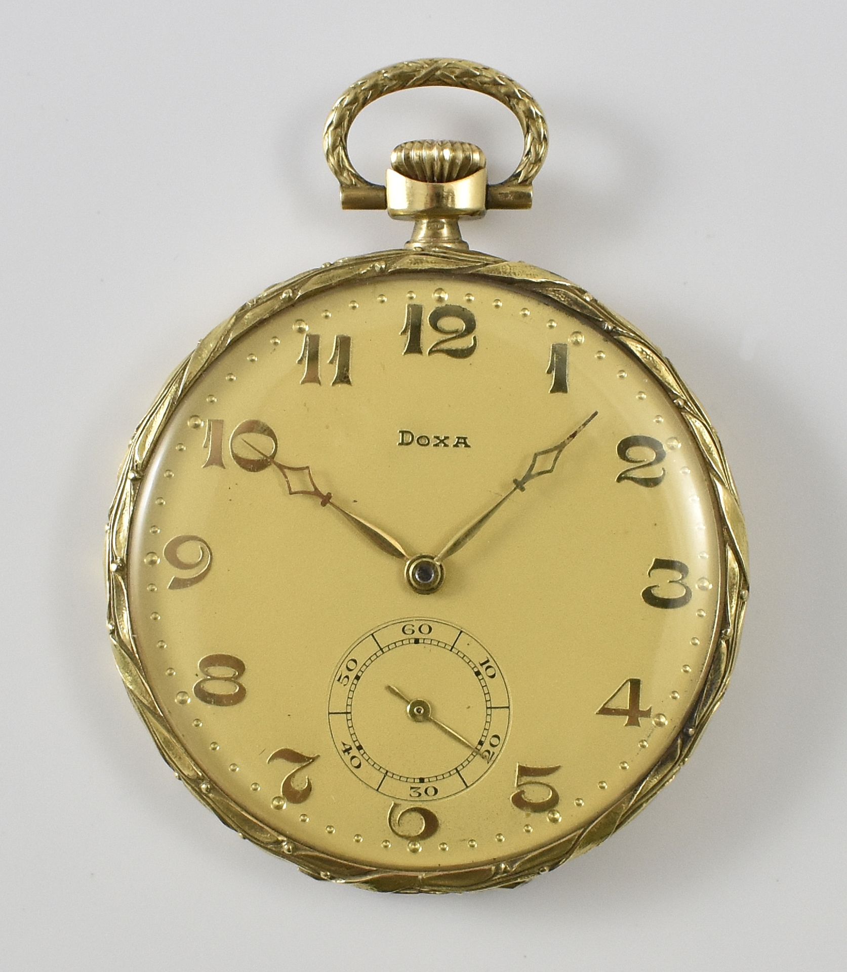 Feine goldene DOXA-Taschenuhr,