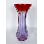 Rote große Murano Glas Vase