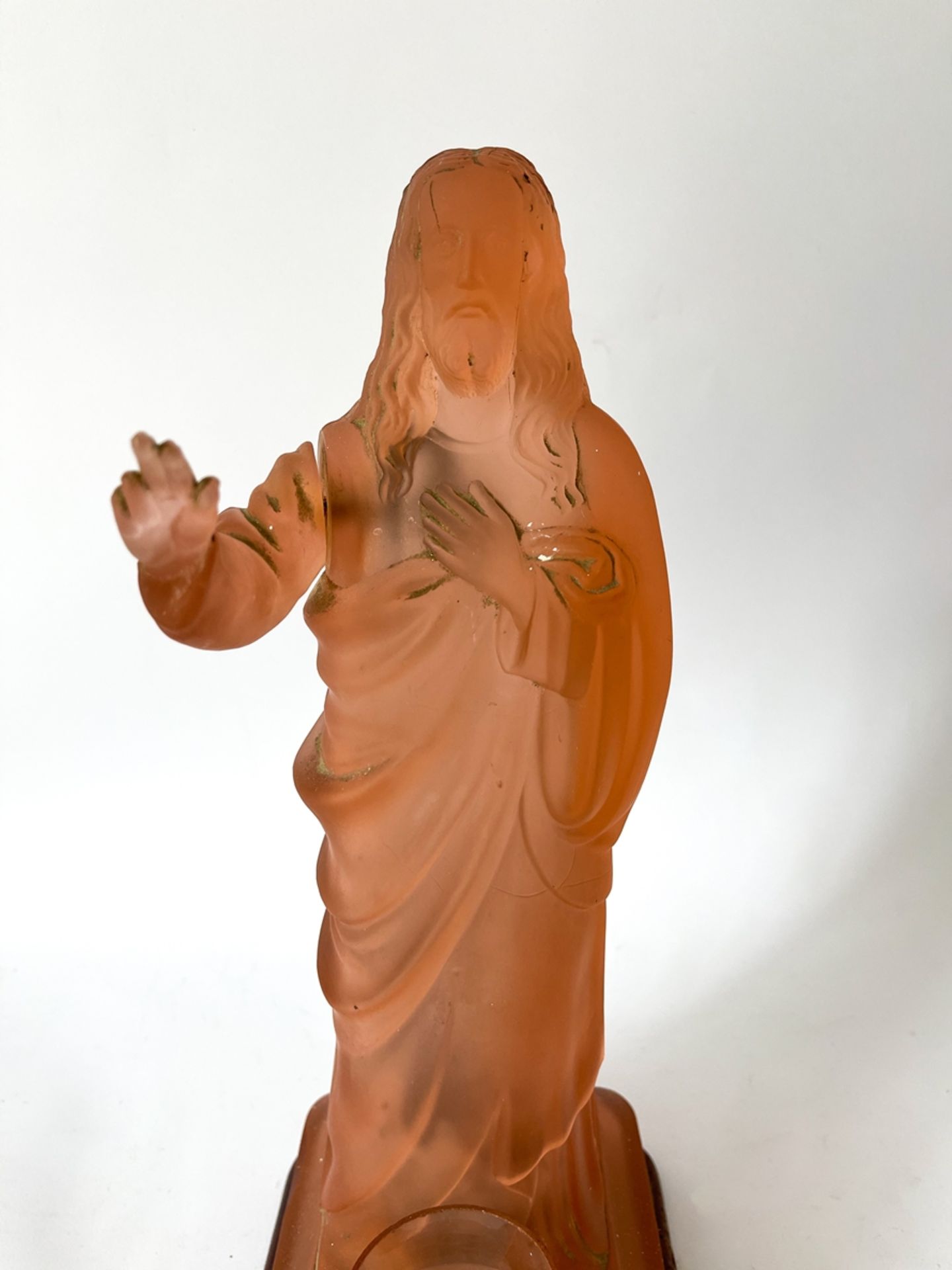 Rarität-Jesus aus Glas mit Spieluhr und Automat - Bild 3 aus 8