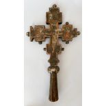 Holz-Ikonen Kreuz/Vortragekreuz