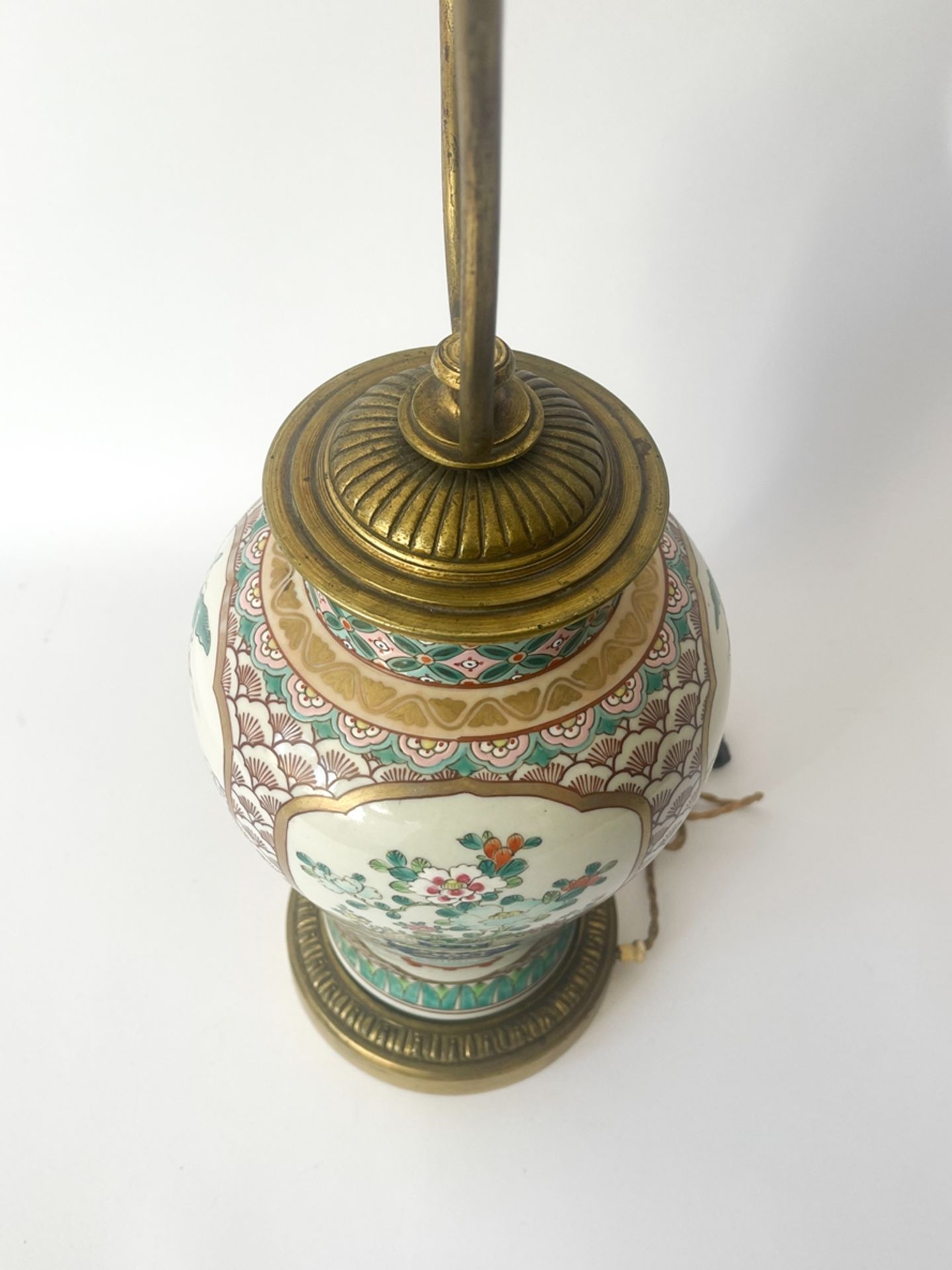 Porzellanvase/Lampe mit Bronzemontierung "China" - Image 5 of 15