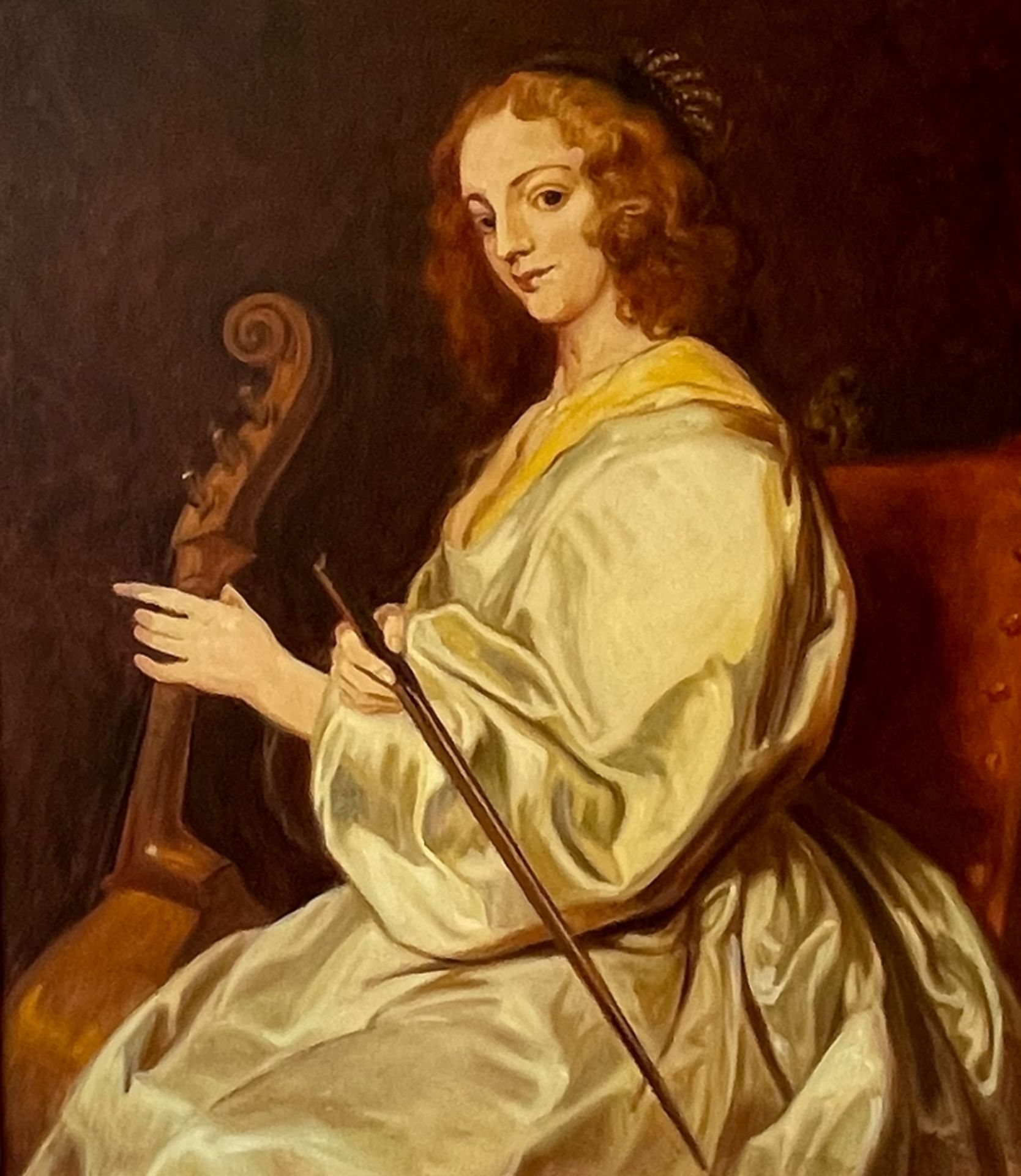 Die Gambenspielerin nach van Dyck - Image 2 of 4