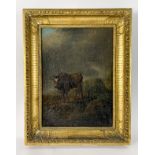 Gemälde "Stier in italienischer Landschaft"