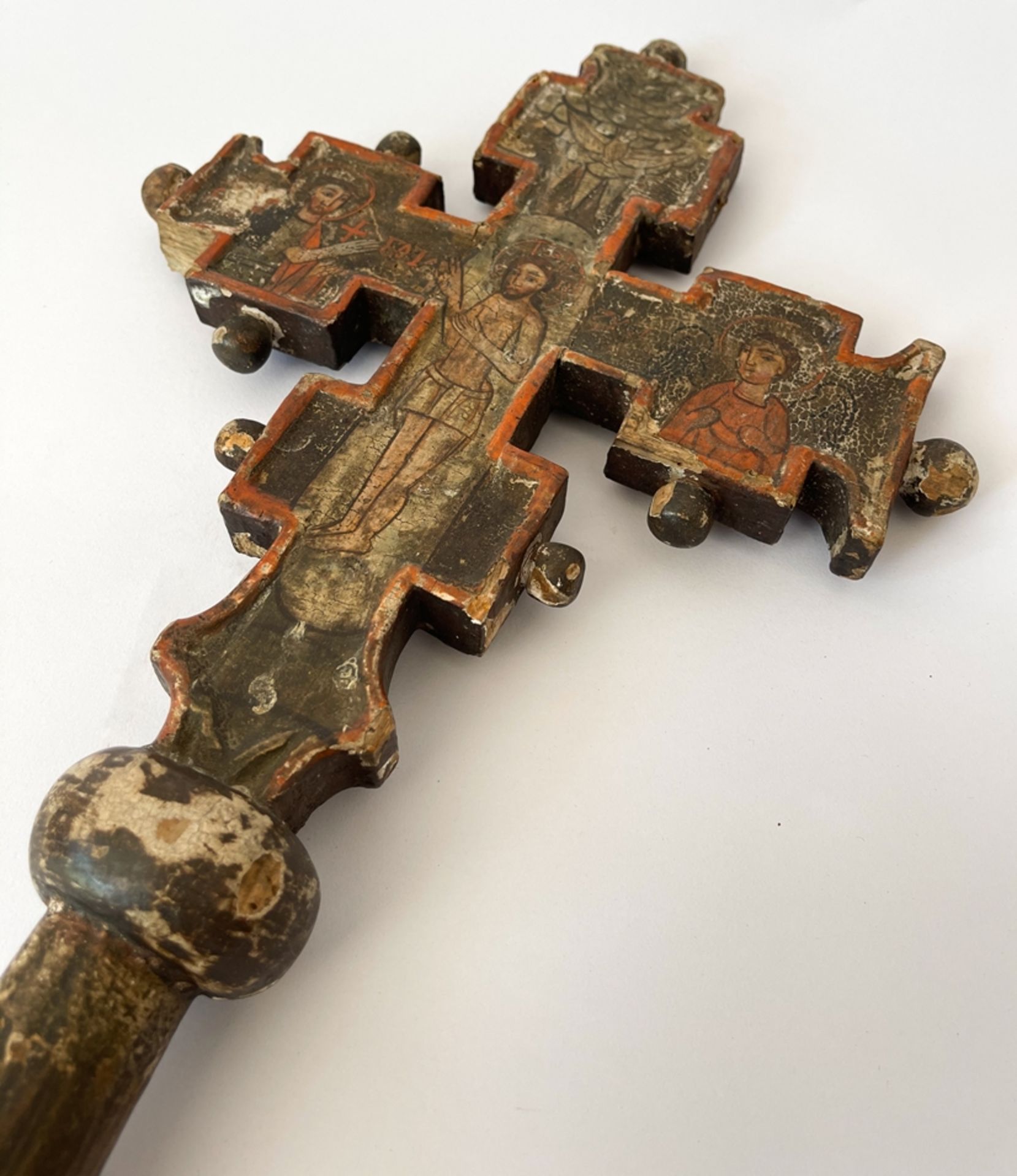 Holz-Ikonen Kreuz/Vortragekreuz - Bild 2 aus 5