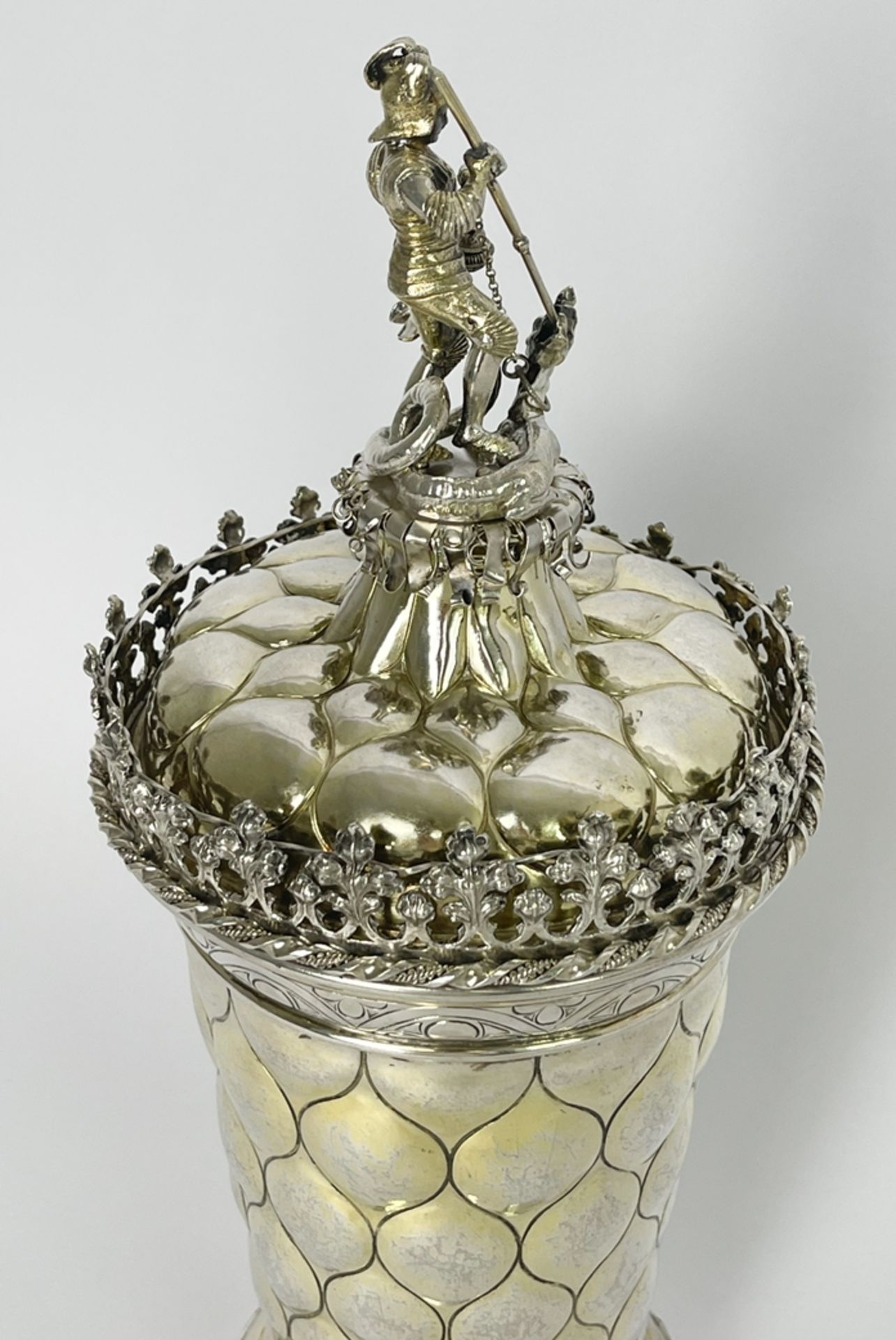 Monumentaler Renaissance Silber Buckelpokal  - Bild 16 aus 24