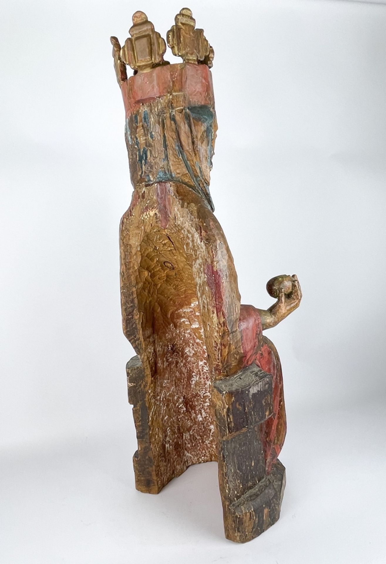 Romanische Skulptur "Madonna mit Kind" - Image 13 of 15