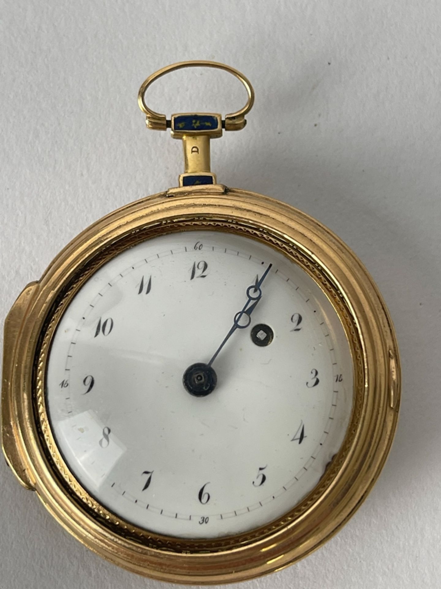 Meisterstück Goldene Taschenuhr mit Email Breguet