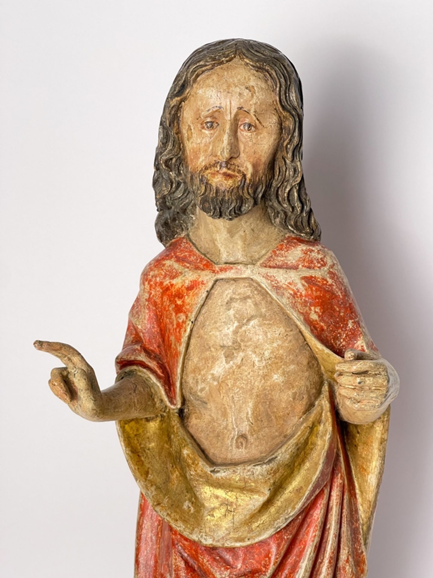 Original stehende gotische Jesus Figur - Image 2 of 10