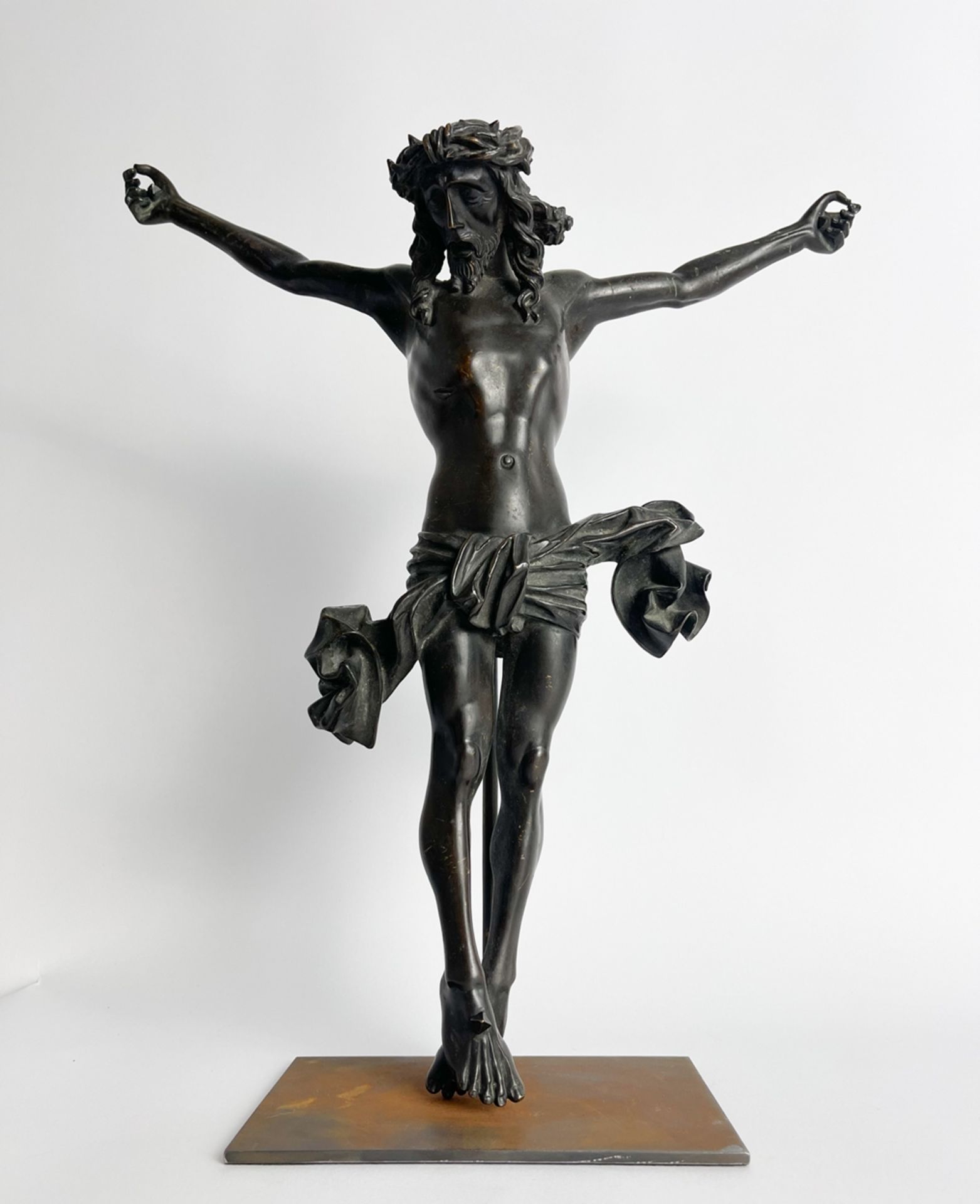 Feinst ausgearbeiteter Bronze Herrgott / Christus 