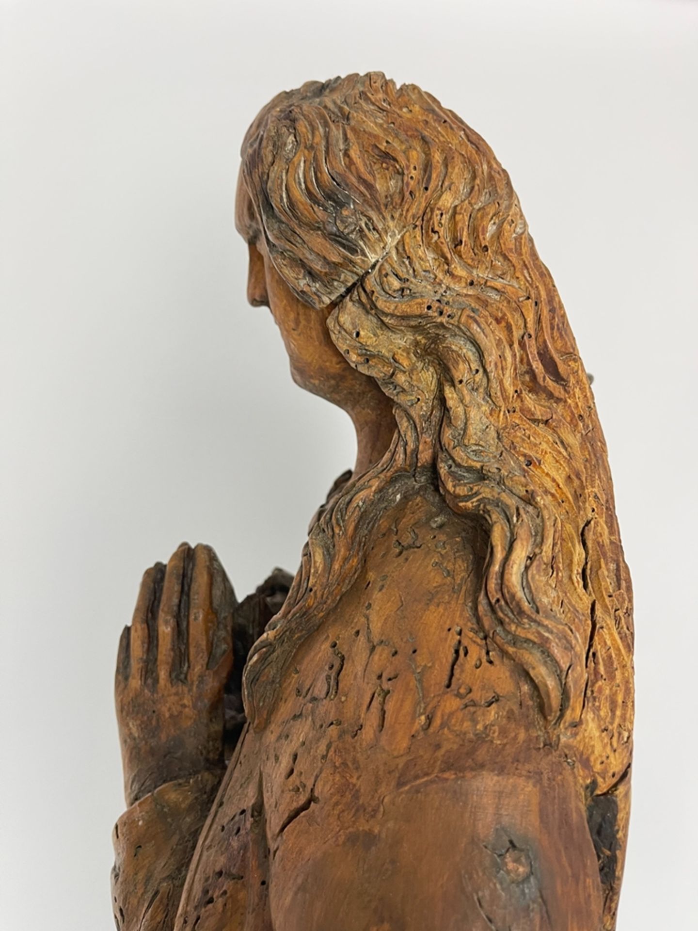 Original gotische Figur Madonna - Image 9 of 9