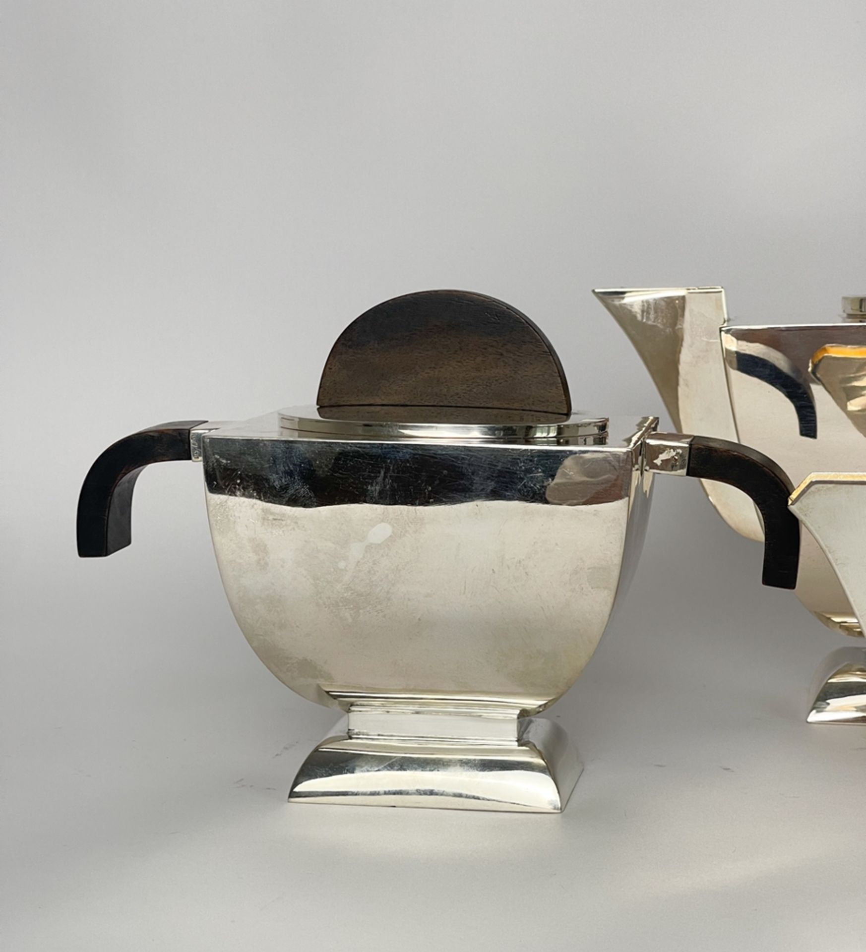 Modernes Art Deco Silber Kaffee Service  - Bild 4 aus 14