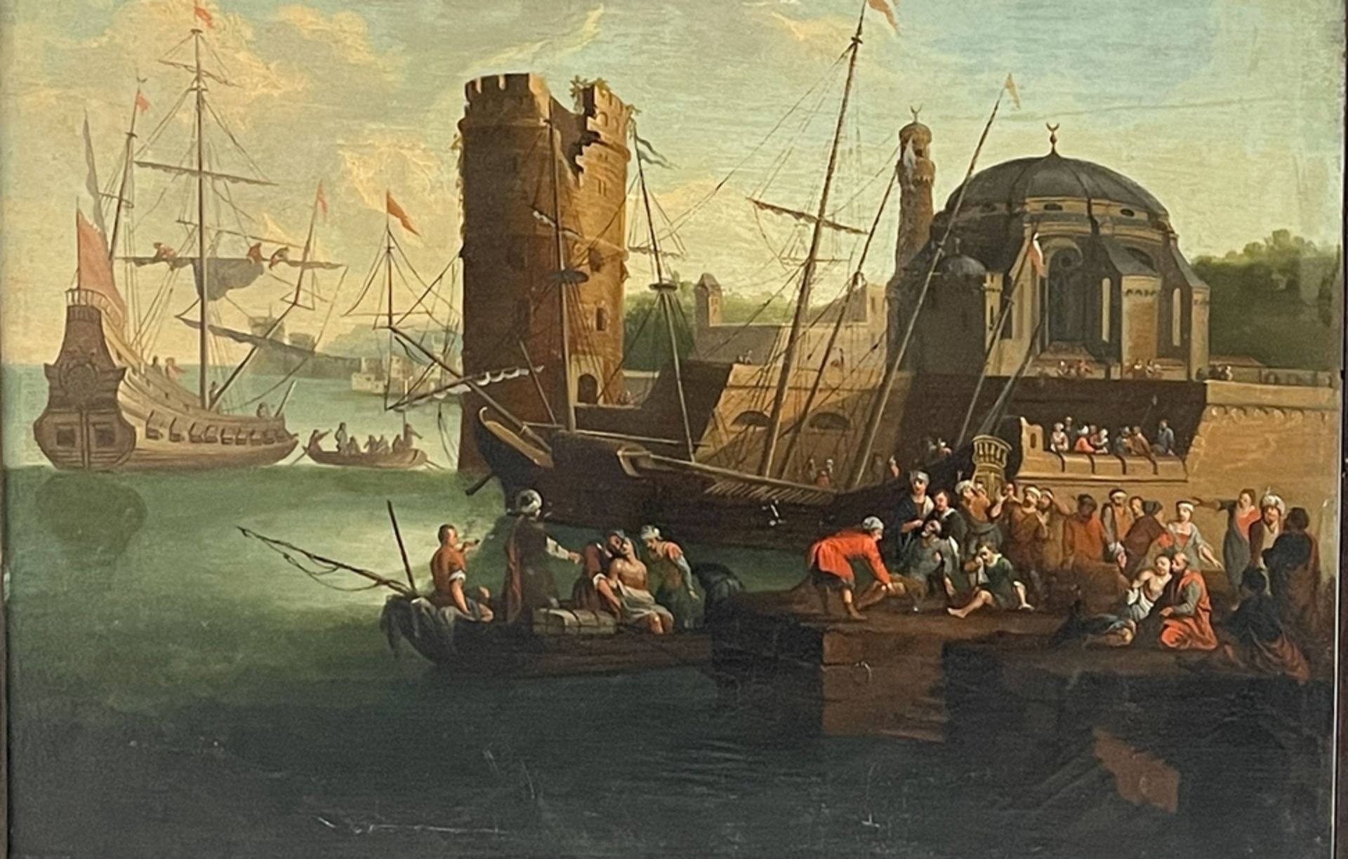 Hafenansicht mit Schiffen Franz De Paula Ferg - Image 2 of 5