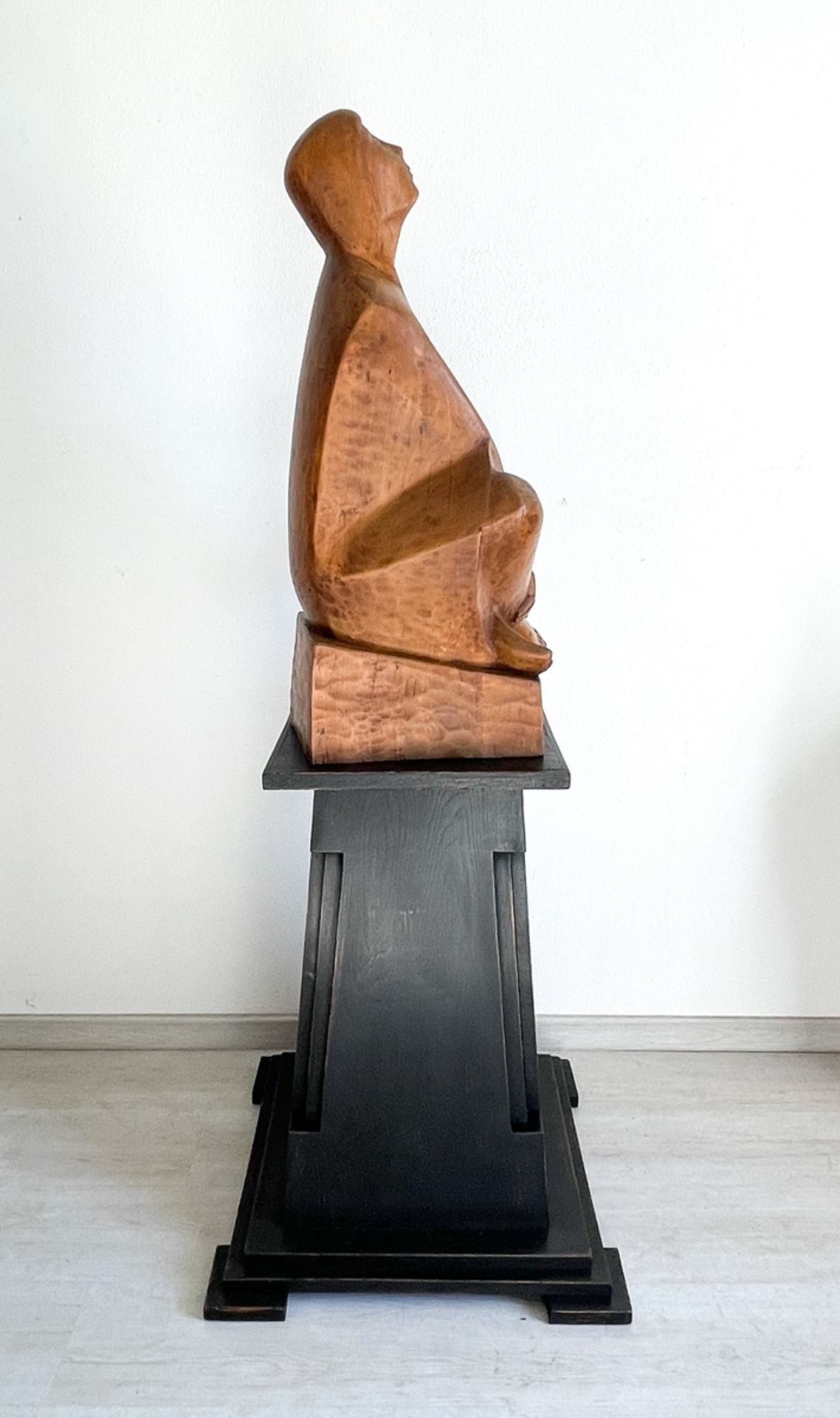 Art Deco Jugendstil Skulptur auf Sokel "Meditierende Frau" - Image 19 of 22