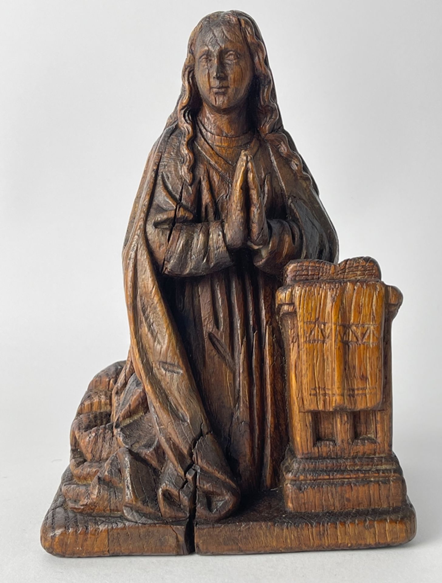 Gotische Figur Betende Maria  - Bild 3 aus 8