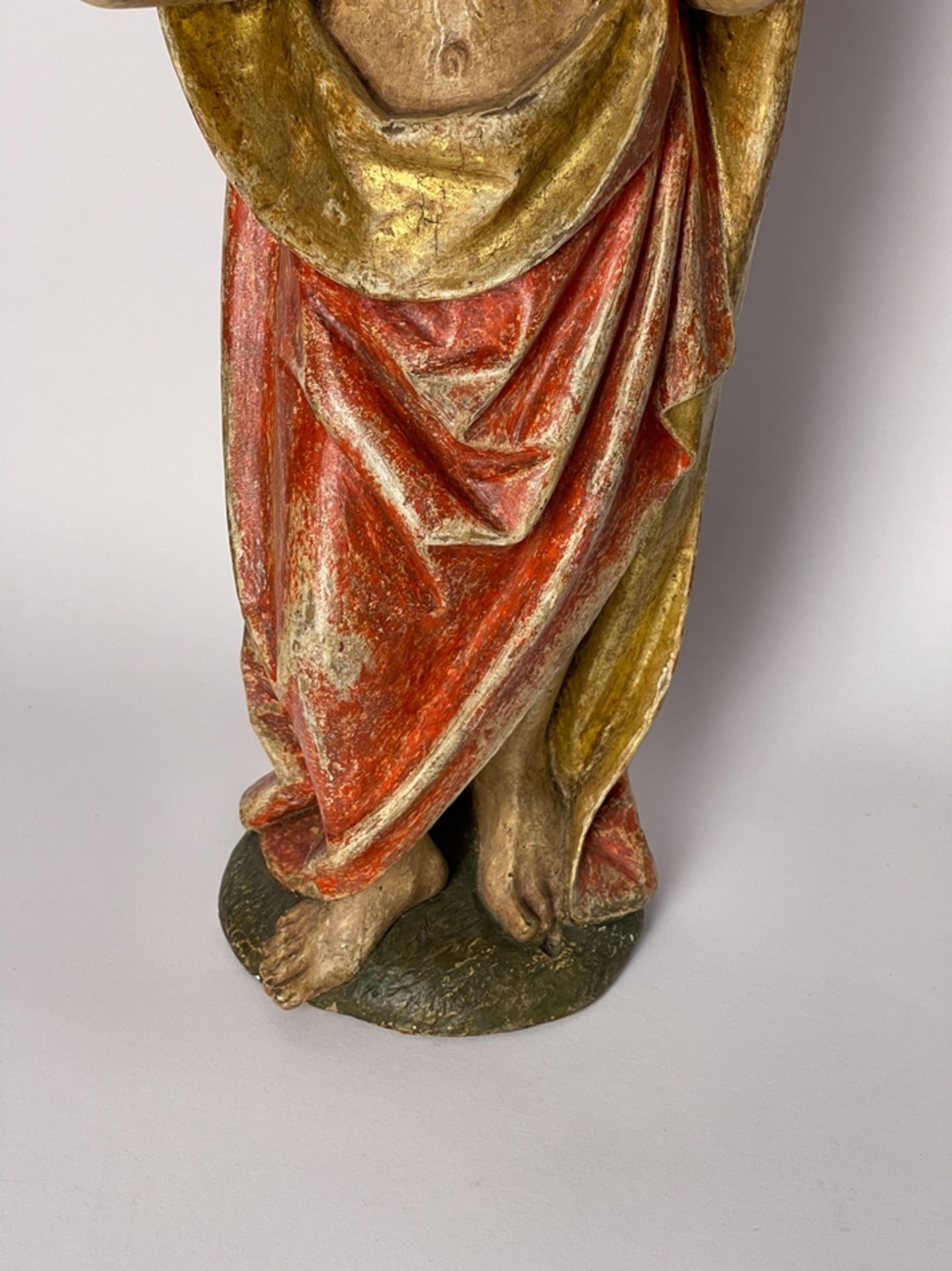 Original stehende gotische Jesus Figur - Image 3 of 10